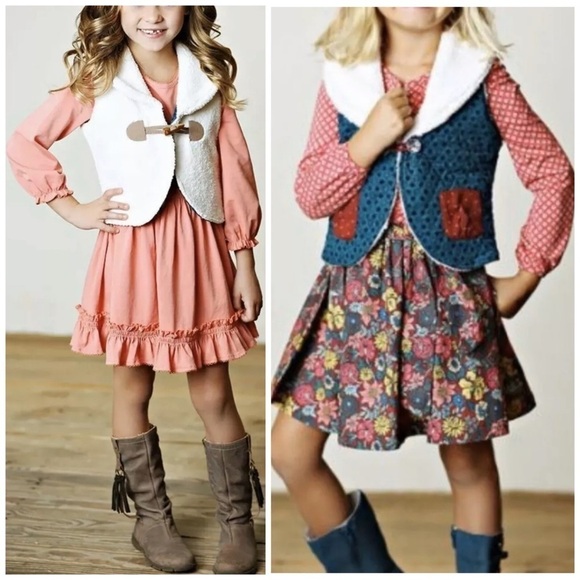 Matilda Jane Girls Amanda Reversible Vest Girls Size 14 - Picture 1 of 9